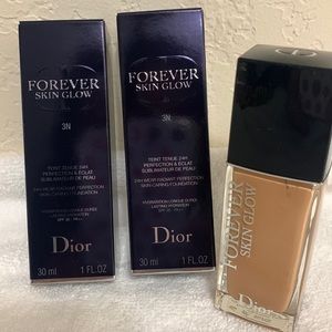 Dior Forever Skin Glow Foundation NIB x 2 shade 3N